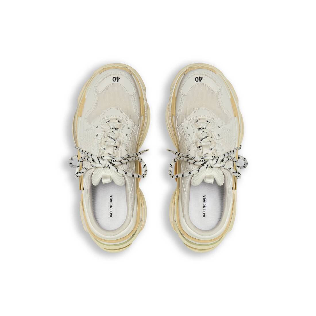 Men’s Triple S Mule in White - Image 6